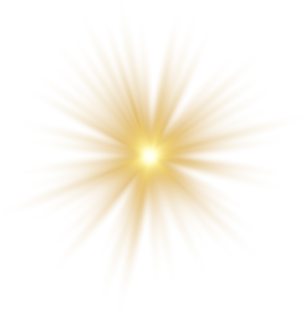 Gold glowing star